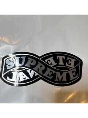 Supreme Eternal Ribbon Black Skateboard Sticker Decal 6 Inch Design